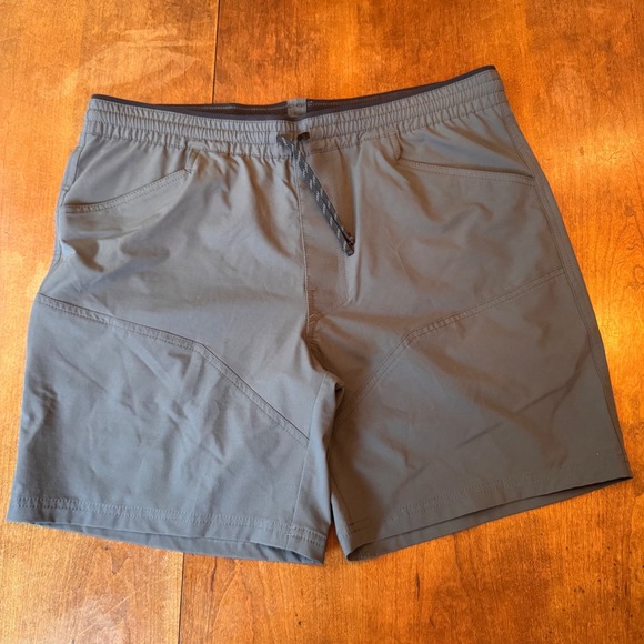 Kuhl Other - Kuhl Shorts Mens Large Gray Renegade Hiking Active 8 Inseam Drawstring Elastic